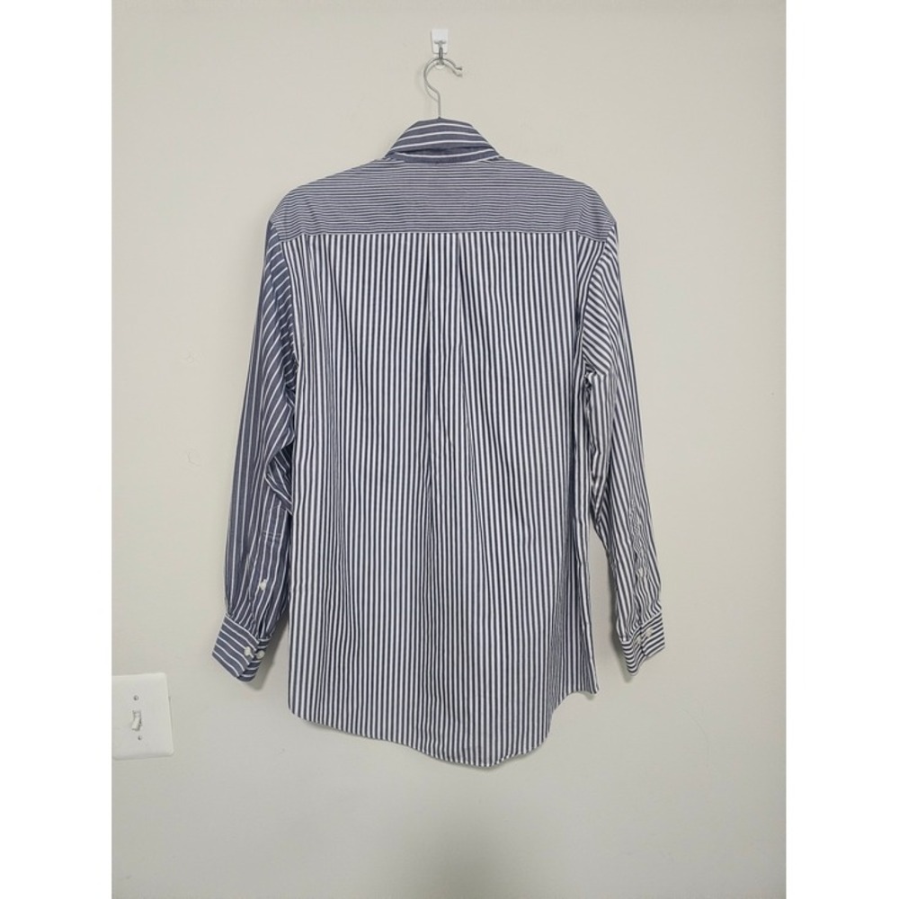 Brooks Brothers Mens S Blue Mixed Stripe Shirt Non-Iron Button Down Fun Shirt ~ - Picture 4 of 8